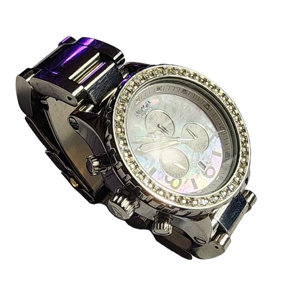 Nixon Minimize The 42-20 Chrono Watch 17F Quartz Crystal Bezel 42 mm - Picture 2 of 9